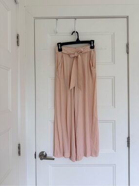 Wilfred Dusty Blush Wide-Leg Tie-Waist Pants